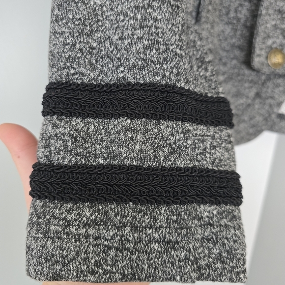 Women's Marled Military Band Jacket - Picture 6 of 10